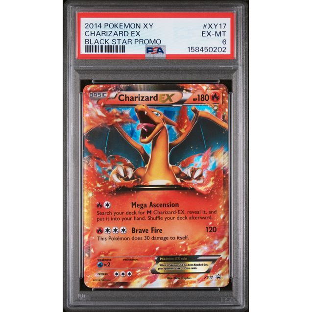 Pokémon TCG: Charizard Ex #XY17 PSA 6-158450202