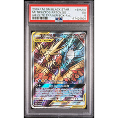 Pokémon TCG: Moltres & Zapdos & Articuno Gx SM210 PSA 5 - Sun & Moon Black Star Promo