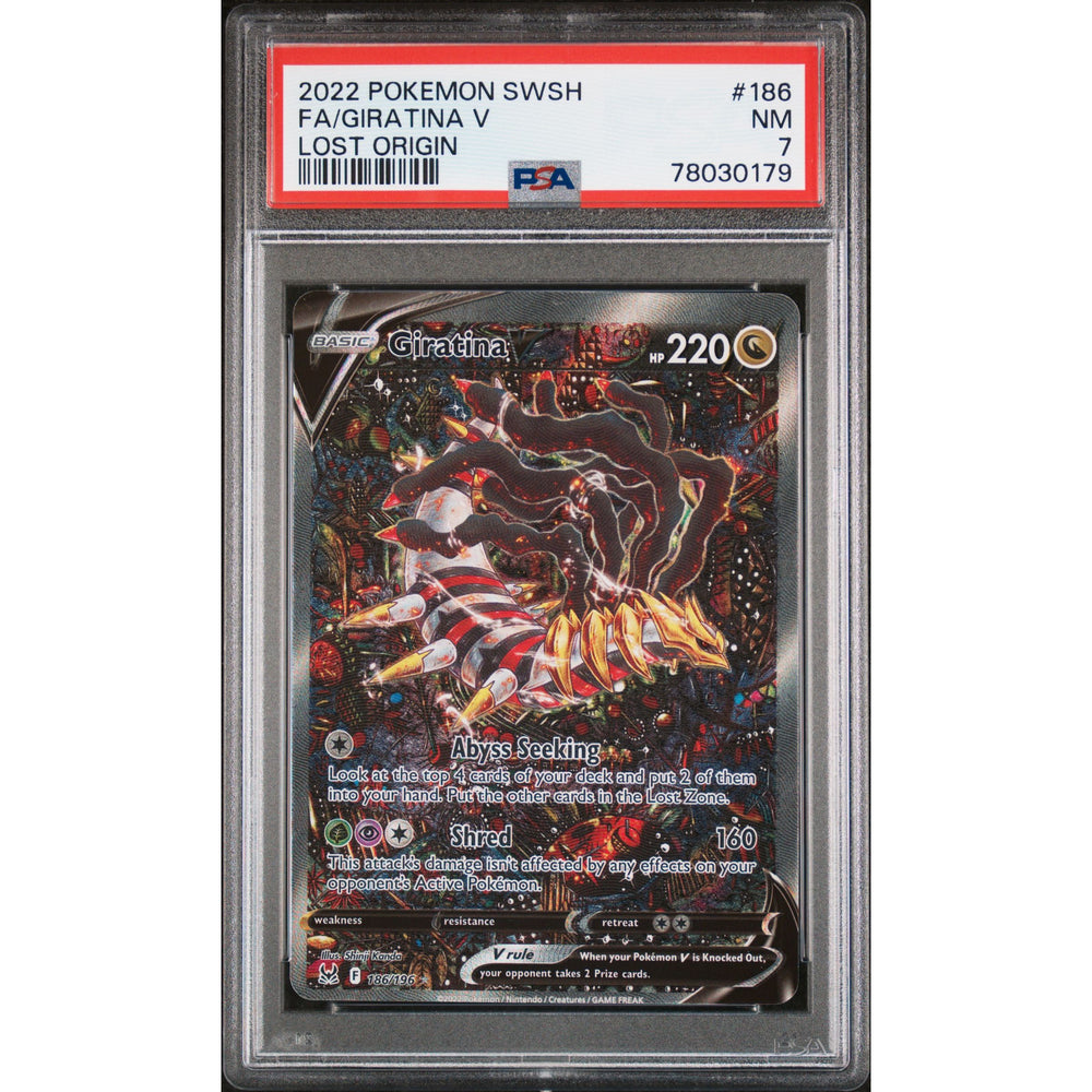 Pokémon TCG: Giratina V #186 PSA 7 - Lost Origin
