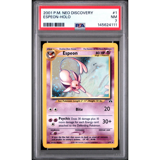 Pokémon TCG: Espeon #1 PSA 7 Holo - Neo Discovery-145624111