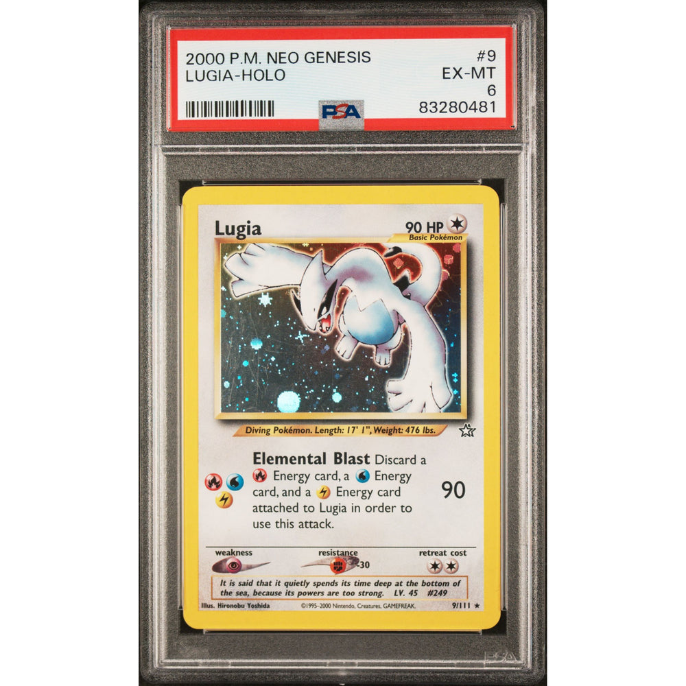 Pokémon TCG: Lugia Holo #9 PSA 6 - Neo Genesis