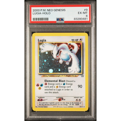 Pokémon TCG: Lugia Holo #9 PSA 6-83280481