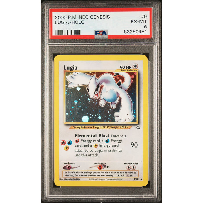 Pokémon TCG: Lugia Holo #9 PSA 6-83280481