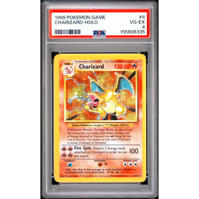 Pokémon TCG: Charizard Holo #4 PSA 4-155806335
