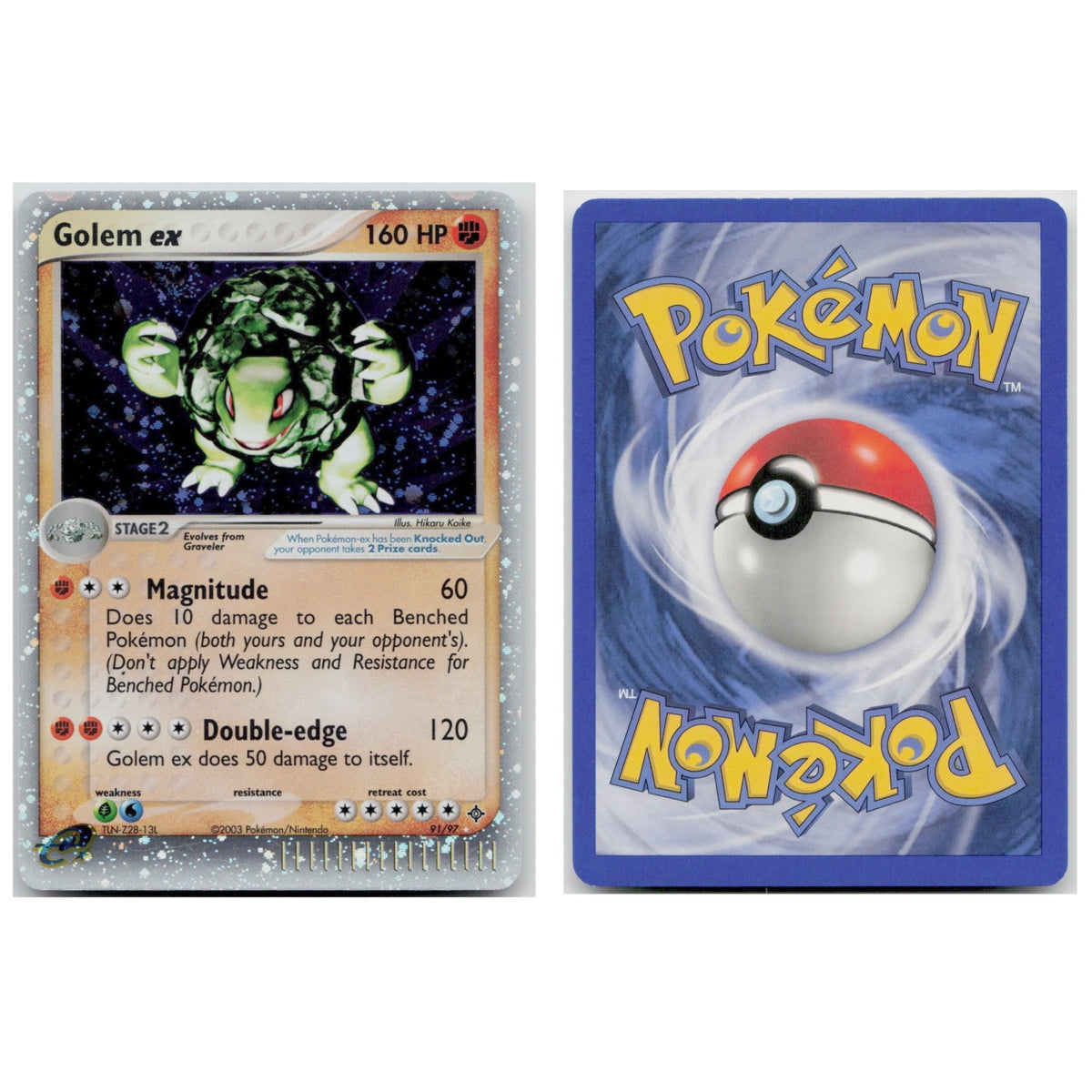 Pokémon TCG, Golem ex (EX Dragon #91)