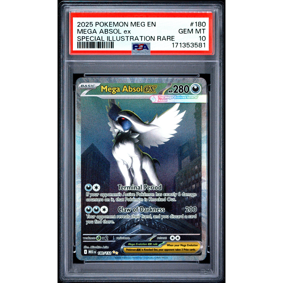 Pokémon TCG: Mega Absol Ex #180 PSA 10-171353581
