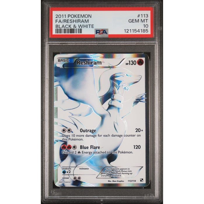 Pokémon TCG: Reshiram 113 PSA 10 - Black & White