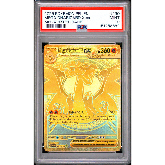Pokémon TCG: Mega Charizard X Ex #130 PSA 9-151258682