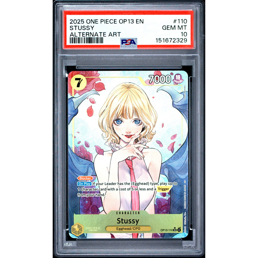 One Piece TCG: Stussy #110 PSA 10