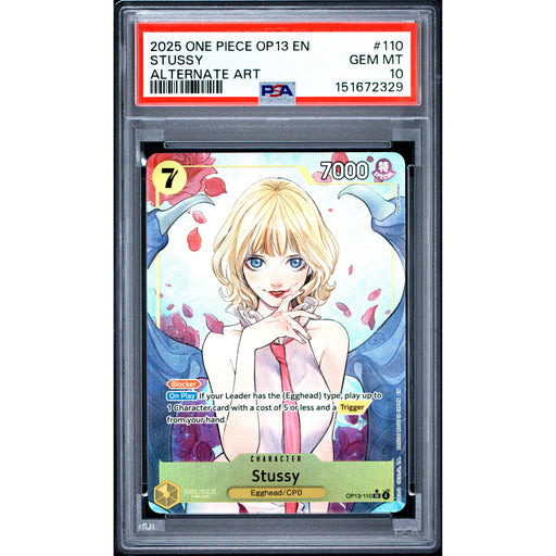 One Piece TCG: Stussy #110 PSA 10-151672329