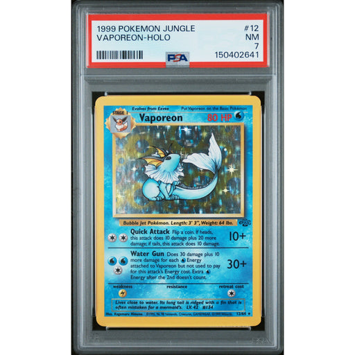 Pokémon TCG: Vaporeon Holo #12 PSA 7-150402641