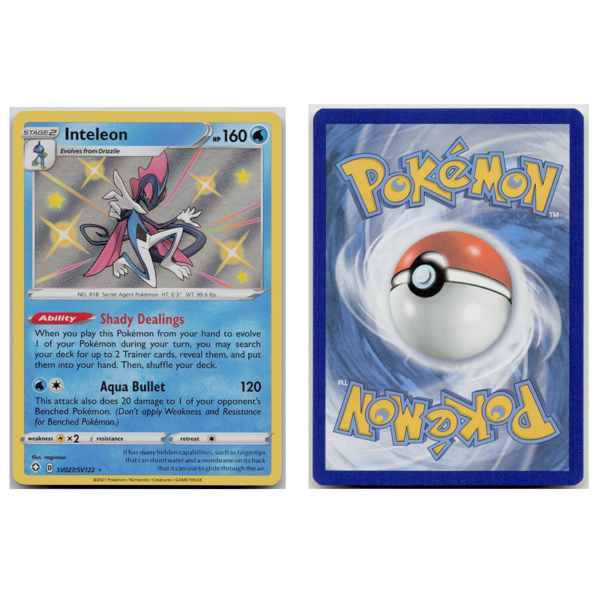 Pokémon TCG, Inteleon (Shining Fates #SV27)