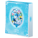 A blue Pokemon Glaceon Terastal Grand Crystal Gathering Simplified Chinese Binder Gift Box by The Pokémon Company, decorated with icy motifs and vibrant crystal designs. The front features a central illustration of Glaceon, while the bottom displays Chinese text along with the Glaceon name.