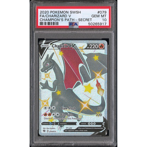 Pokémon TCG: Charizard V #079 PSA 10 - Champions Path-50265917