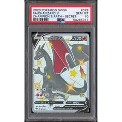 Pokémon TCG: Charizard V #079 PSA 10 - Champions Path