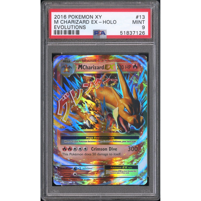 Pokémon TCG: M Charizard Ex #13 PSA 9 - Evolutions-51837126
