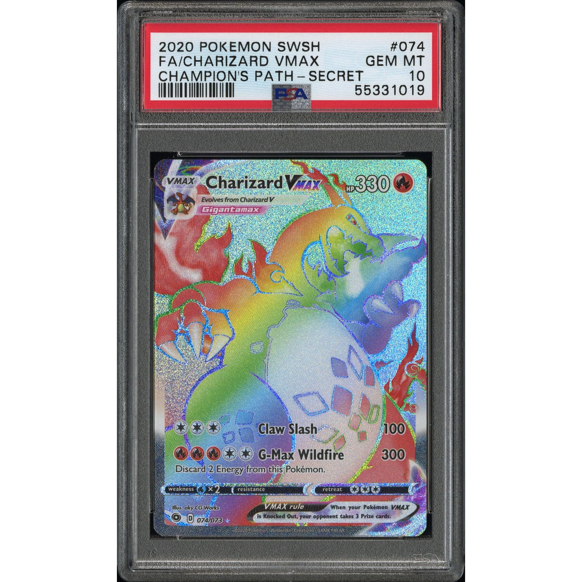 Pokémon TCG: Charizard Vmax #074 PSA 10-55331019