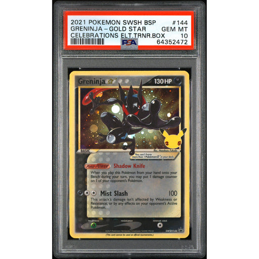 Pokémon TCG: Greninja Gold Star #144 PSA 10 - Celebrations-64352472