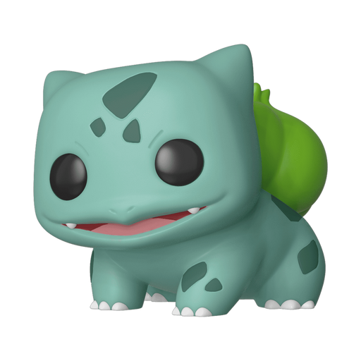 The Funko POP! Pokemon: Bulbasaur - #453 by Funko is a vinyl samlerfigur depicting the cherished green Pokémon, Bulbasaur, with its signature large black eyes, darker green spots, pointy ears, and leafy bulb on its back—featured against a white background as part of the Pop! Games Pokémon collection.