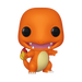 Funko POP! Pokemon: Charmander - #455 by Funko is a collectible vinyl figure featuring the beloved Pokémon standing upright with vibrant orange coloring, a flaming tail, large black eyes, a wide smile, and small fangs—all showcased in the iconic Funko Pop! style.