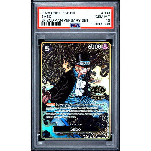 One Piece TCG: Sabo #083 PSA 10-150389680