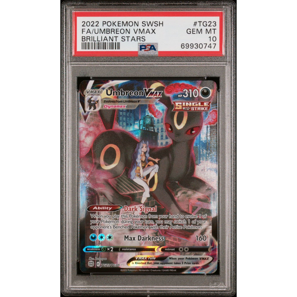 Pokémon TCG: Umbreon Vmax #TG23 PSA 10 - Brilliant Stars Trainer Gallery