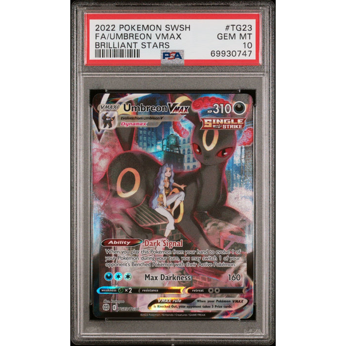 Pokémon TCG: Umbreon Vmax #TG23 PSA 10-69930747