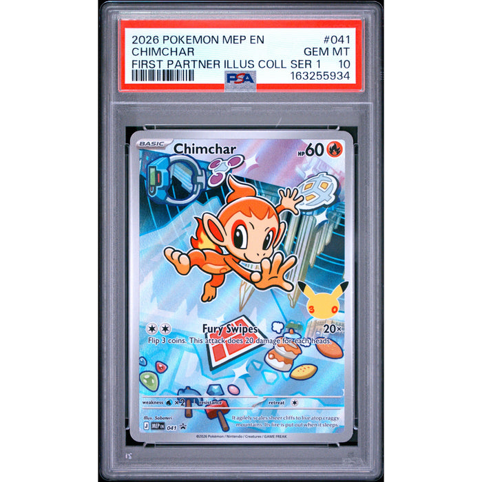 Pokémon TCG: Chimchar #041 PSA 10-163255934