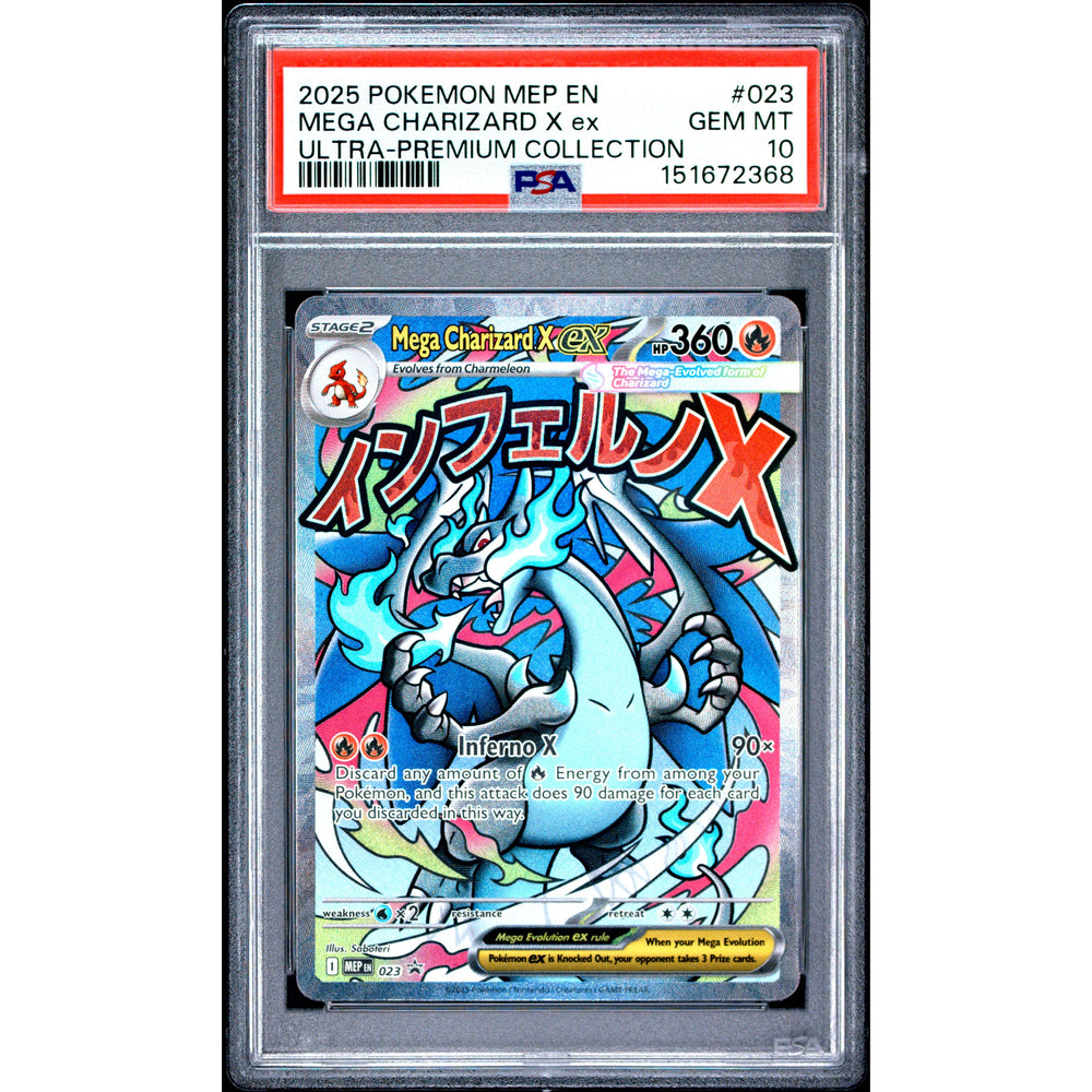 Pokémon TCG: Mega Charizard X Ex #023 PSA 10