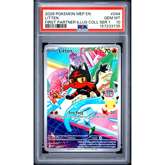 Pokémon TCG: Litten #044 PSA 10-157233735
