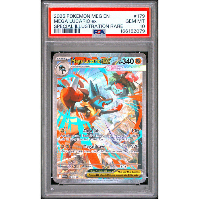 Pokémon TCG: Mega Lucario Ex #179 PSA 10-166182079