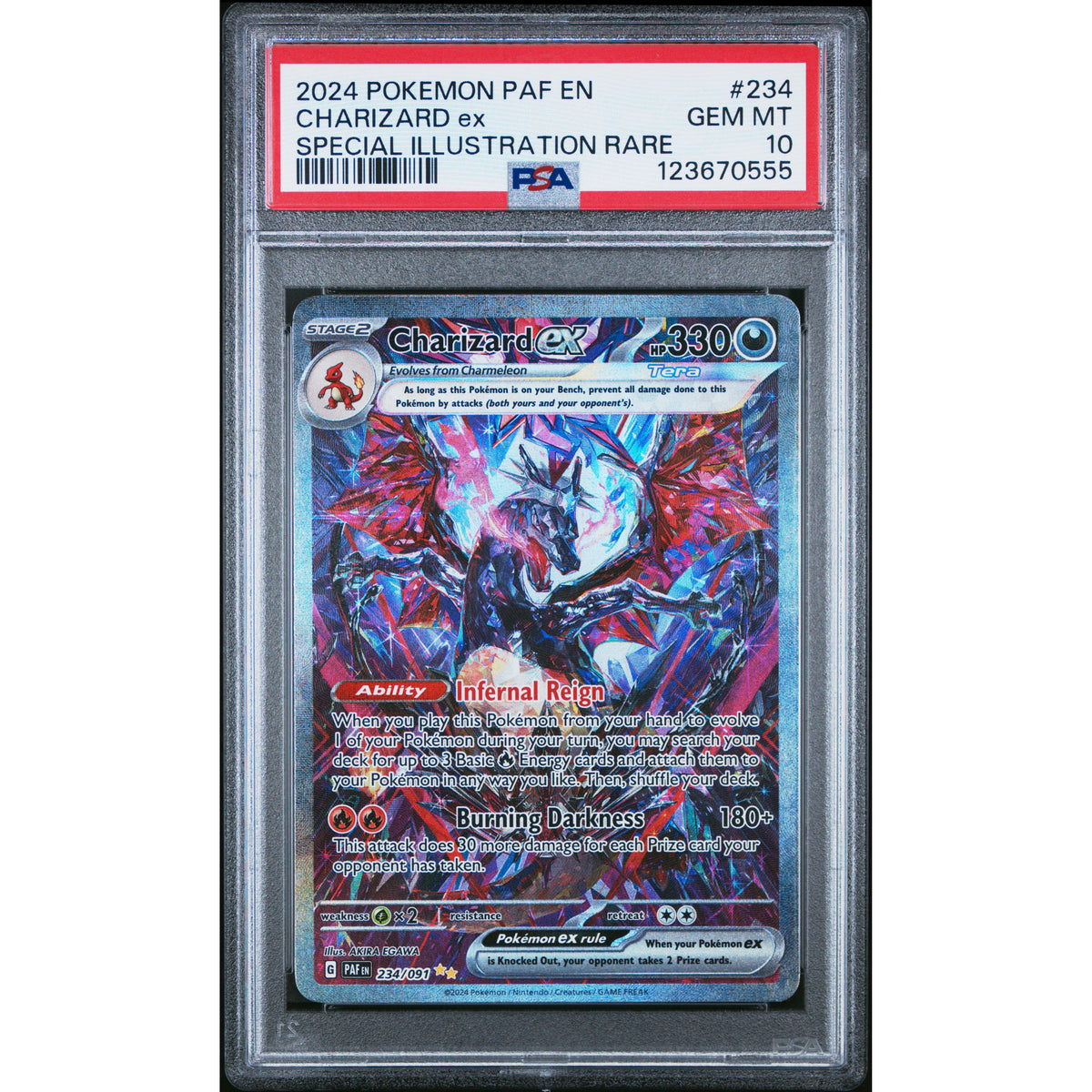 Pokémon TCG: Charizard Ex #234 PSA 10 - Paldean Fates-123670555