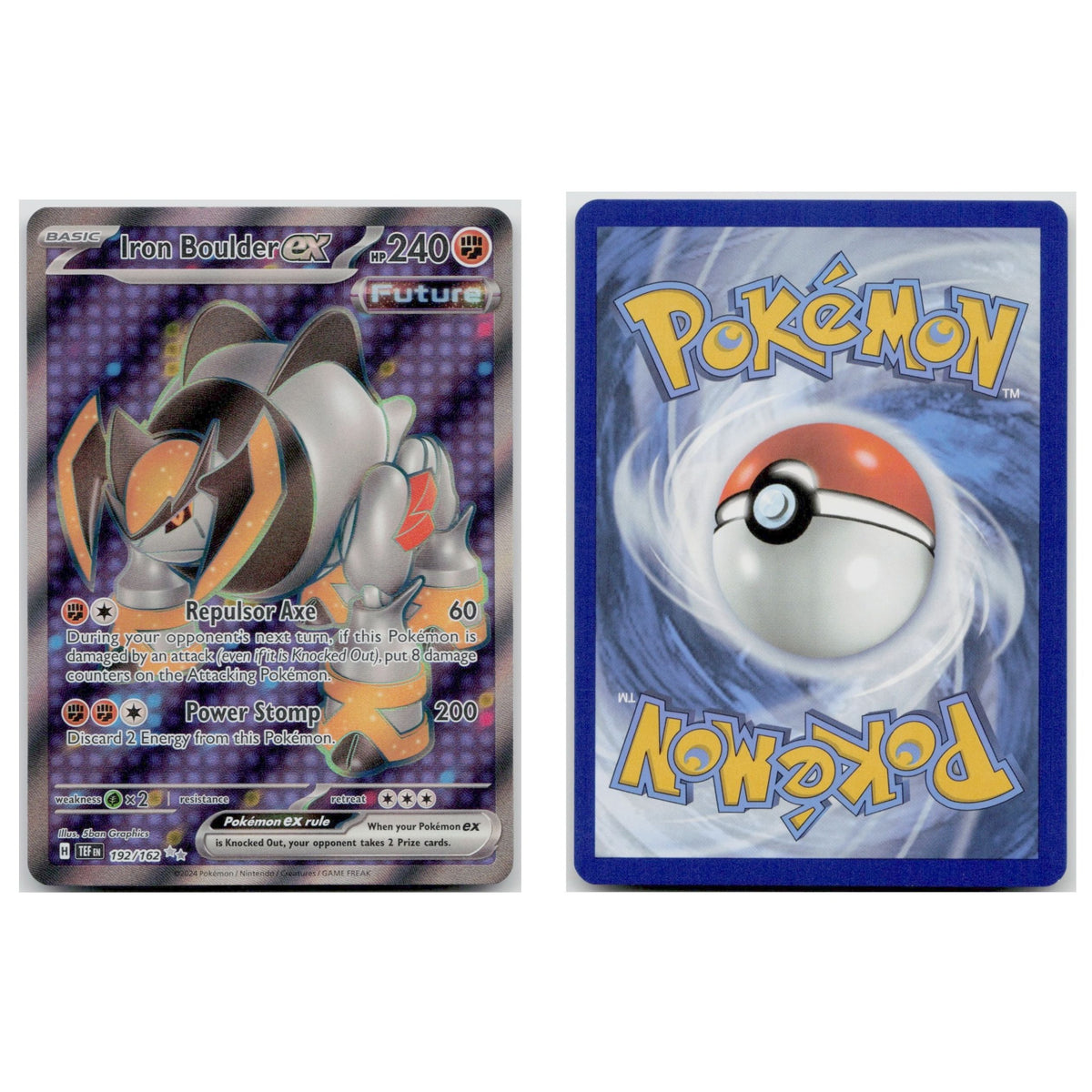 Pokémon TCG, Iron Boulder ex (Scarlet & Violet—Temporal Forces #192)