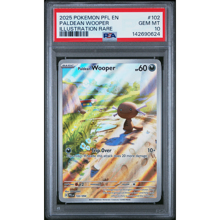 Pokémon TCG: Paldean Wooper #102 PSA 10 - Phantasmal Flames-142690624