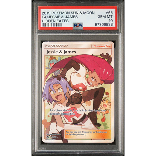 Pokémon TCG: Jessie & James 68 PSA 10 - Hidden Fates
