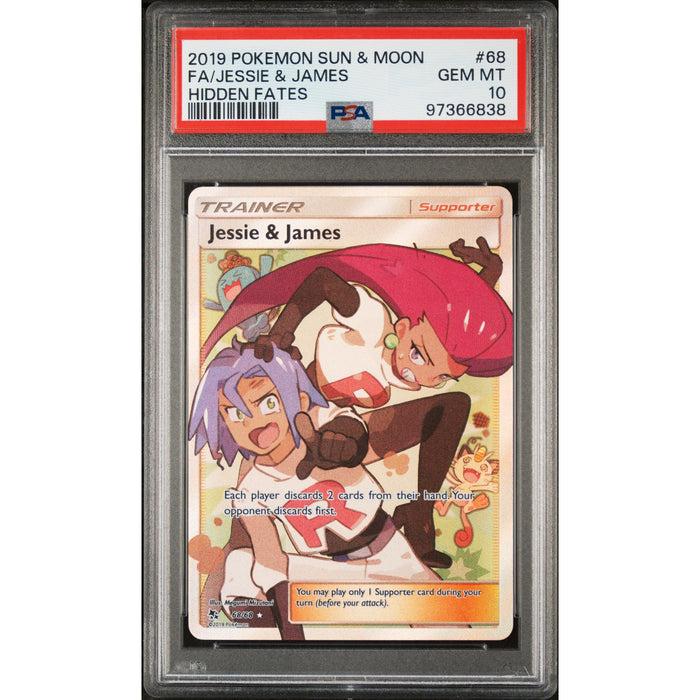 Pokémon TCG: Jessie & James 68 PSA 10 - Hidden Fates