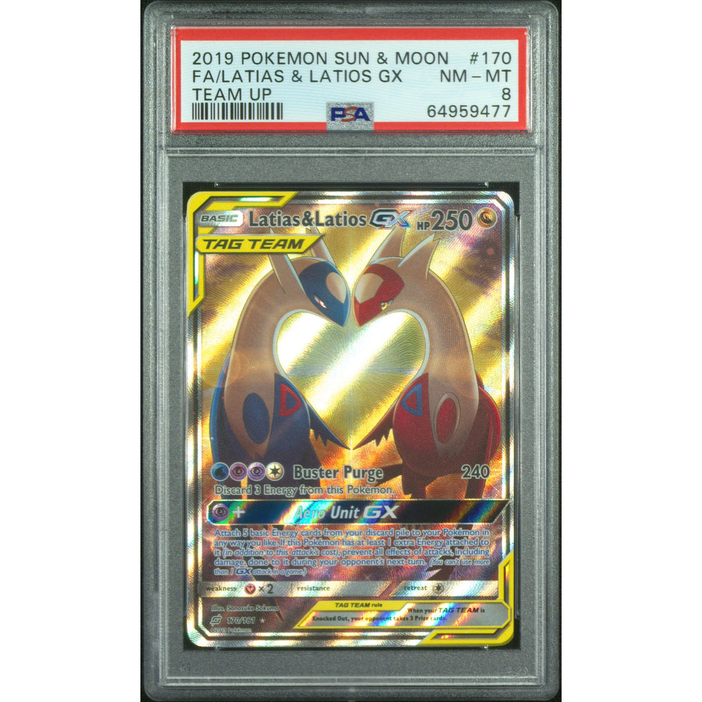 Pokémon TCG: Latias & Latios Gx #170 PSA 8 - Team Up