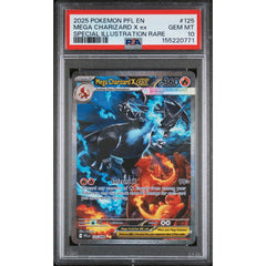 Pokémon TCG: Mega Charizard X Ex #125 PSA 10 - Phantasmal Flames