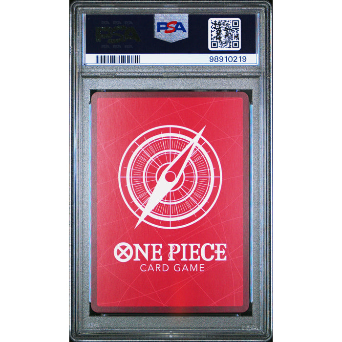 One Piece TCG: Monkey D. Luffy #001 PSA 10-98910219 (back)