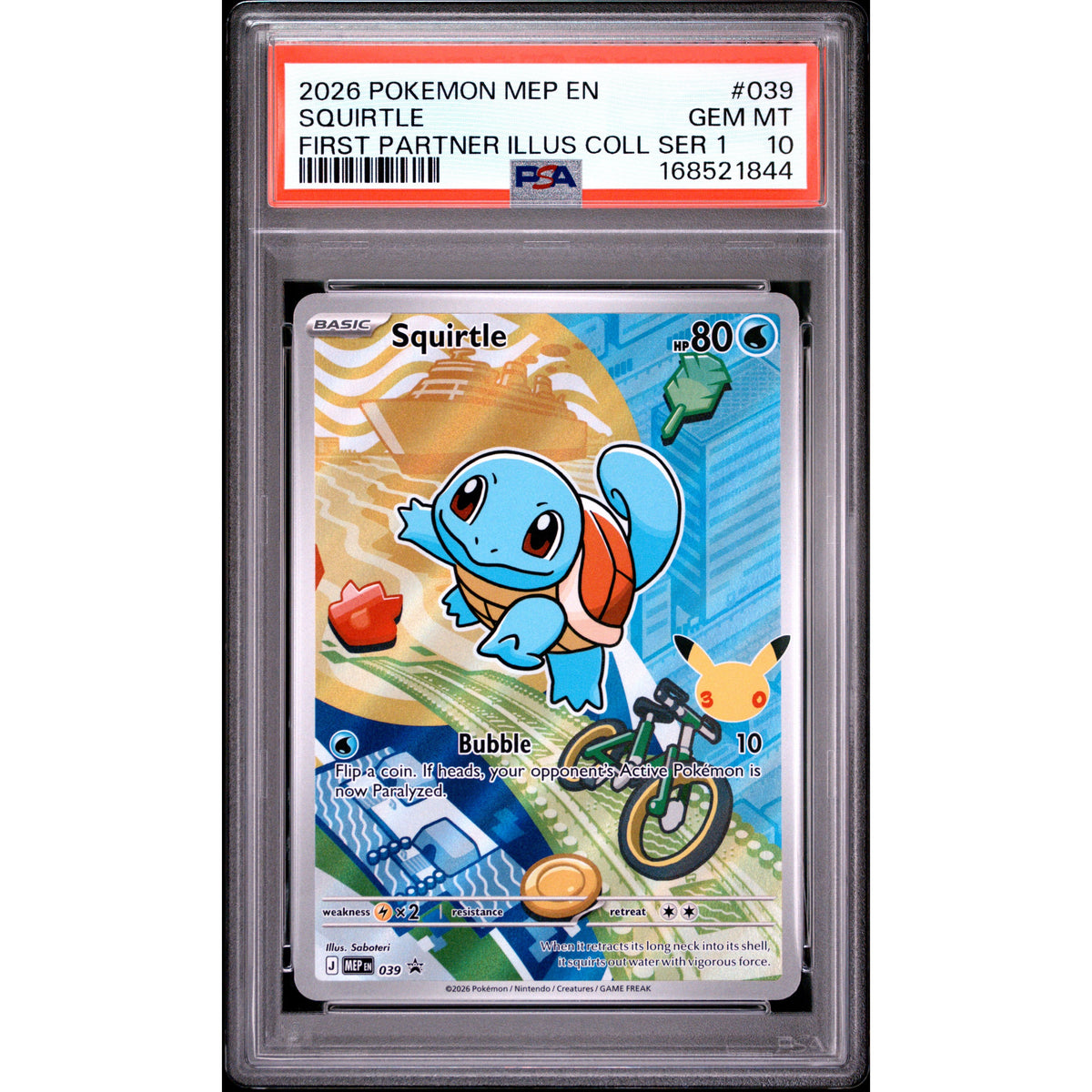 Pokémon TCG: Squirtle #039 PSA 10-168521844