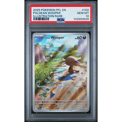 Pokémon TCG: Paldean Wooper #102 PSA 10 - Phantasmal Flames