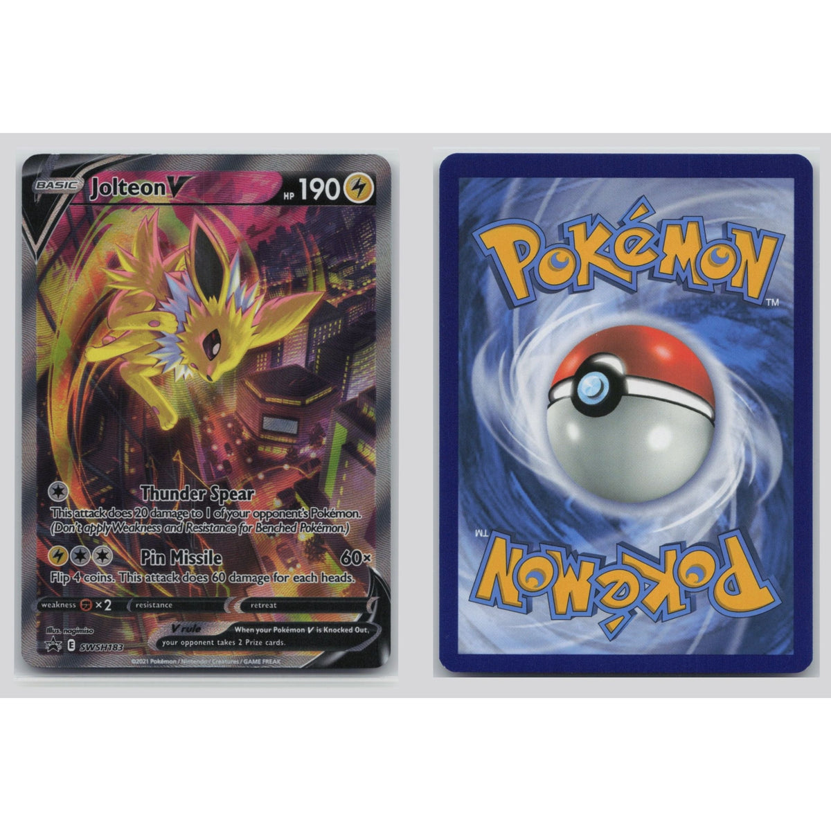 Pokémon TCG, Jolteon V (SWSH Black Star Promos #183)