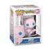 Funko POP! Pokemon: Mew #643 by Funko comes in its original box, featuring the cute pink, cat-like Pokémon with big blue eyes. This must-have collectible is visible through the clear window on the front and side of the packaging—perfect for any fan or collector.