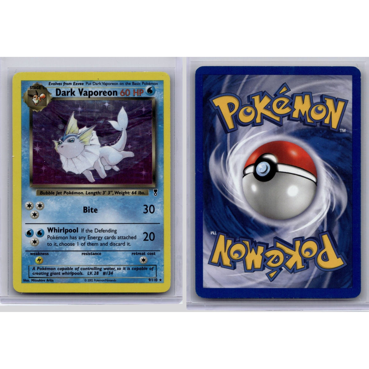 Pokémon TCG, Dark Vaporeon (Legendary Collection #9)
