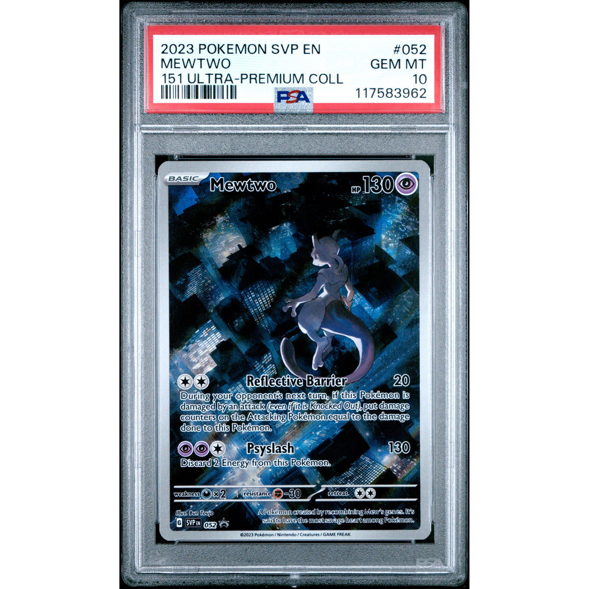 Pokémon TCG: Mewtwo #052 PSA 10-117583962