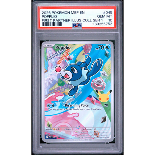 Pokémon TCG: Popplio #045 PSA 10-163255752