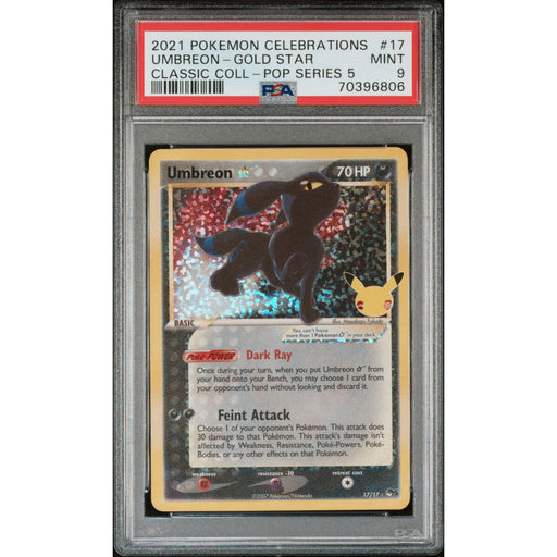 Pokémon TCG: Umbreon Gold Star #17 PSA 9 - Celebrations-70396806