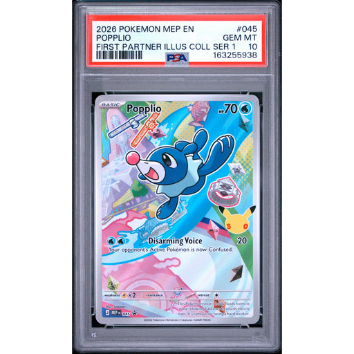 Pokémon TCG: Popplio #045 PSA 10-163255938