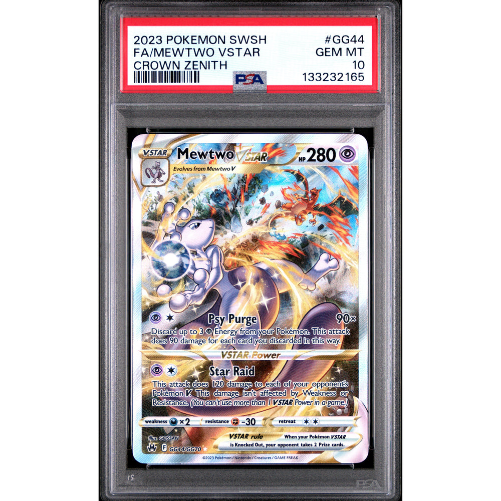 Pokémon TCG: Mewtwo Vstar #GG44 PSA 10 - Crown Zenith