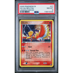 Pokémon TCG: Ho-Oh 27 PSA 8 Reverse Holo - Unseen Forces